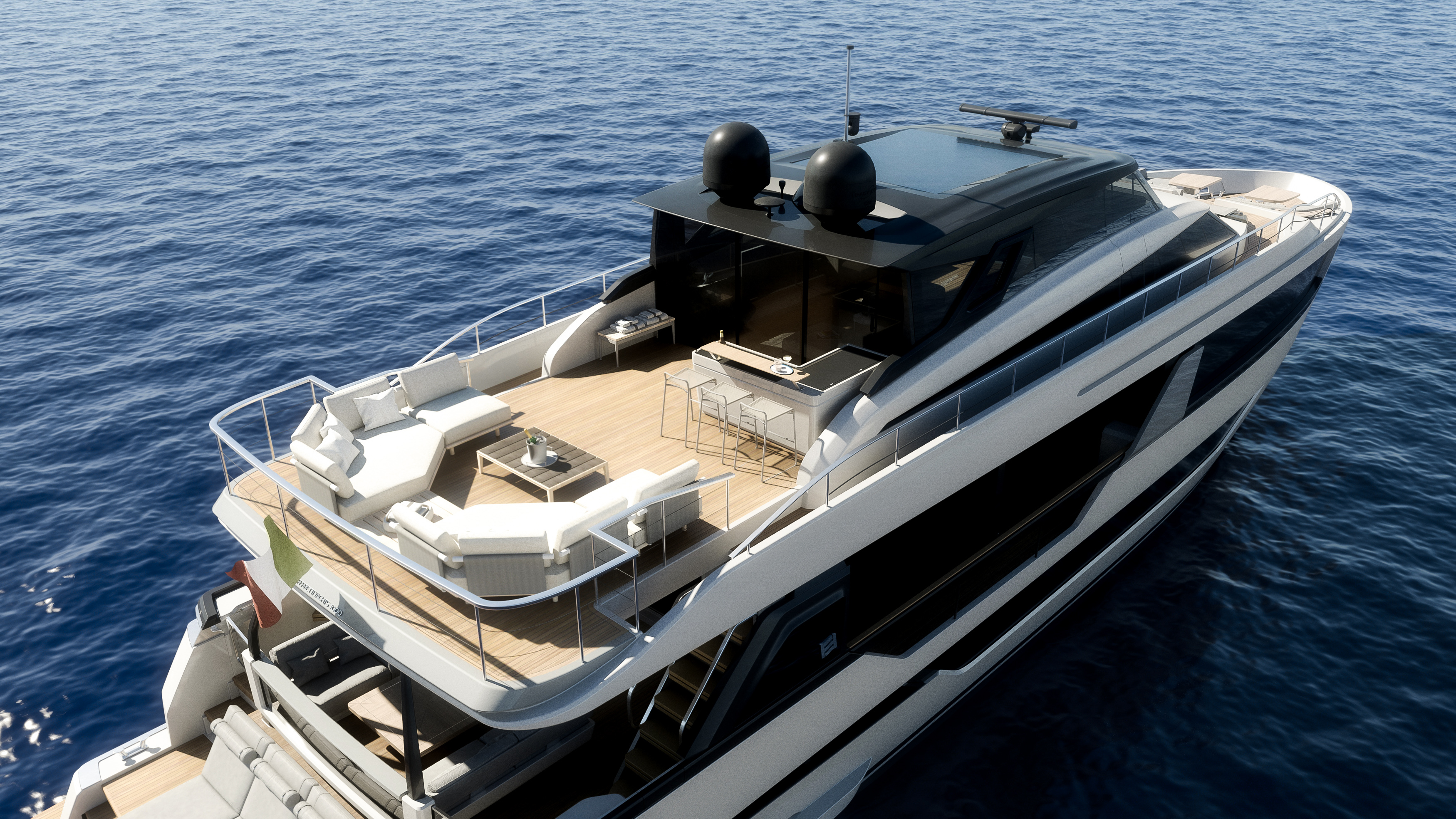 Ferretti Yachts 1000 Skydeck: за стеклом