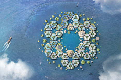 Oceanix City: экологичный архипелаг в океане